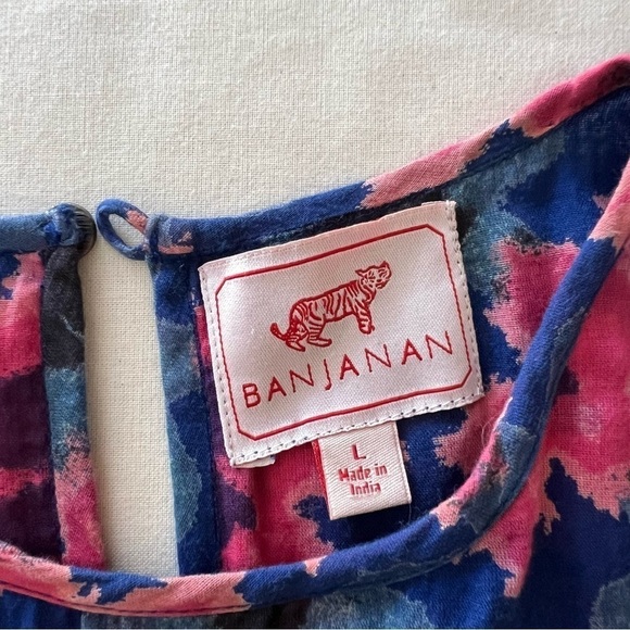 Banjanan Iris Dress in Shibori Clamp Dye Blueprint - Picture 10 of 16